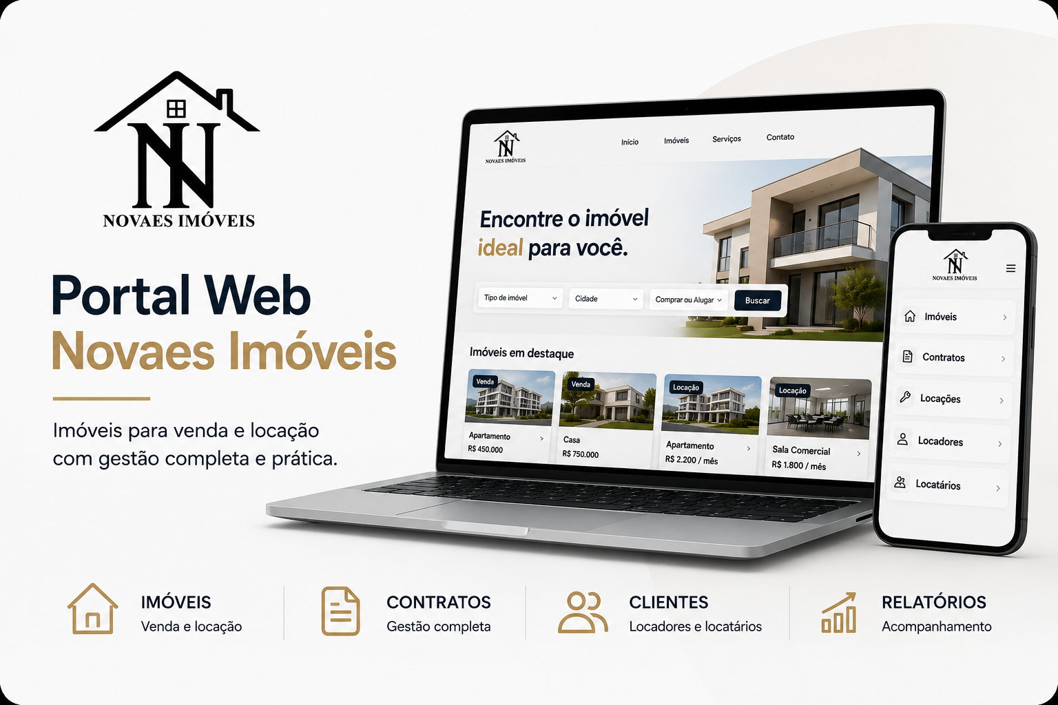 Portal Web para a Novaes Imóveis